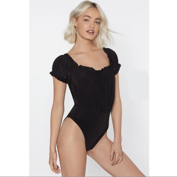 Nasty Gal The Frill of It All Ruffle Bodysuit - Picture 2 of 7